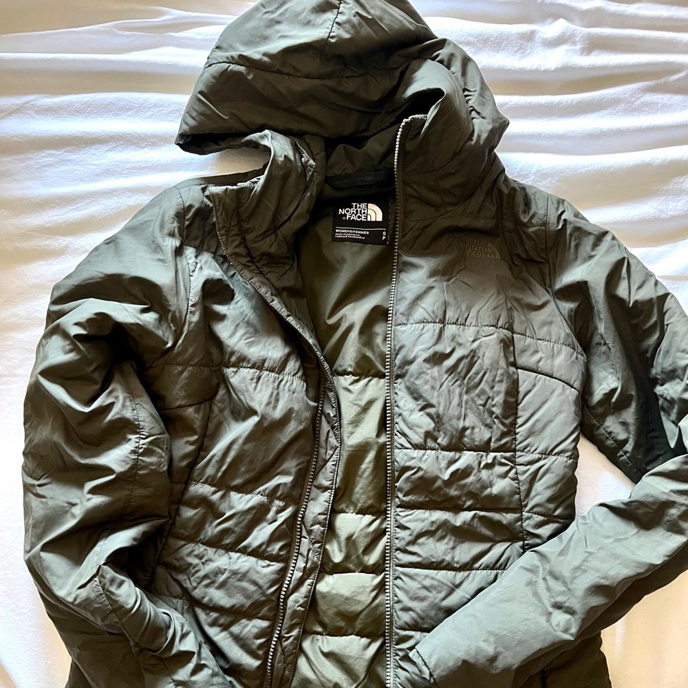 The north face slim puffer jacket - olive